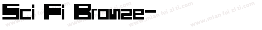 Sci Fi Bronze字体转换